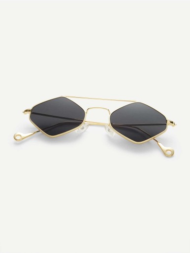 Double Bridge Diamond Sunglasses