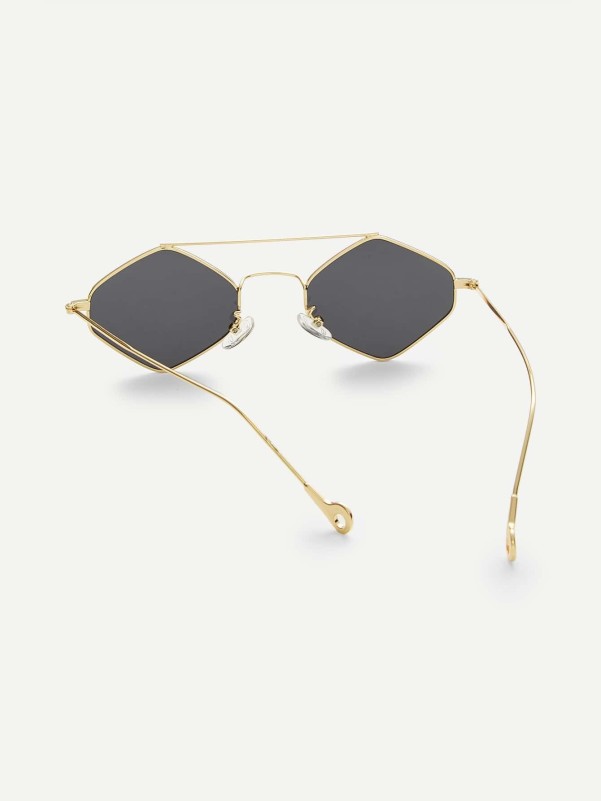 Double Bridge Diamond Sunglasses