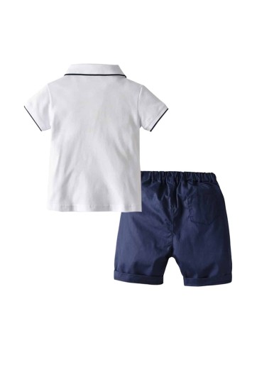 Many colorful School Toddler boy two-piece sets Contrasting Hems