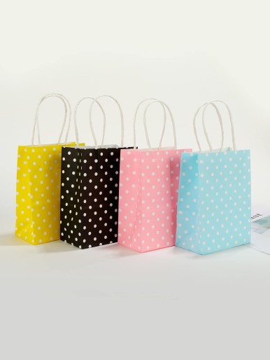 4pcs Polka Dot Pattern Gift Bag