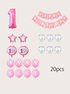 20pcs Birthday Decorative Balloon Set