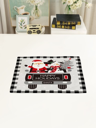 1pc Christmas Santa Claus Placemat