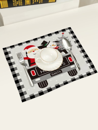 1pc Christmas Santa Claus Placemat