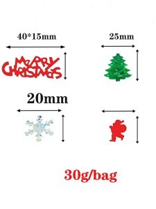 1pack Christmas Slogan Graphic Throwing Confetti