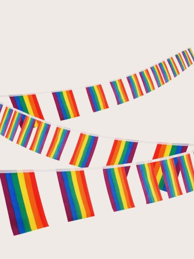 1pc LGBT Rainbow Stripe Pattern Decorative Banner