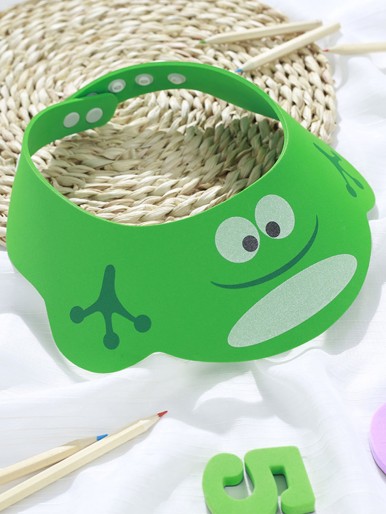 1pc Kids Frog Design Shampoo Cap