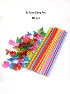 10pcs Latex Balloon Stick