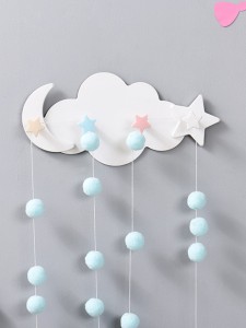 1pc Cloud Design Wall Hook