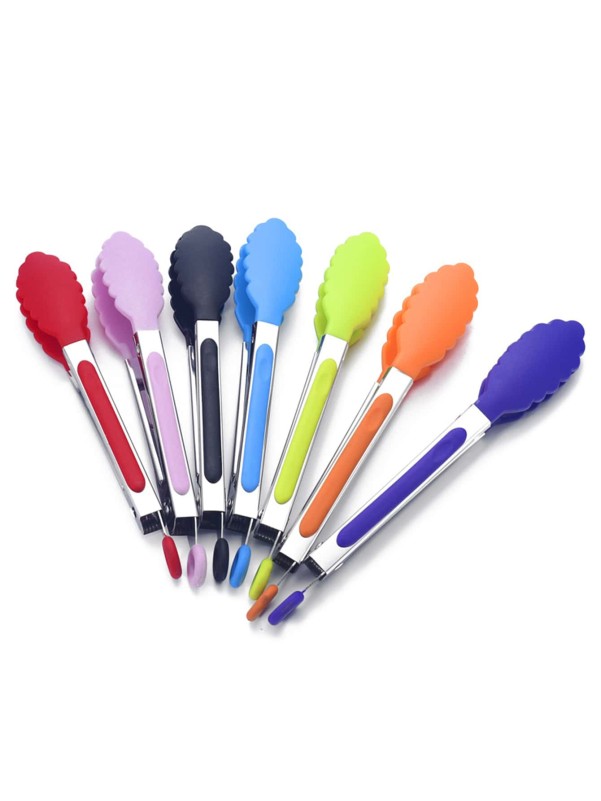 1pc Random Color Food Tongs