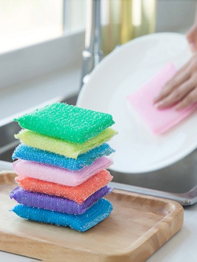 4pcs Random Color Cleaning Sponge