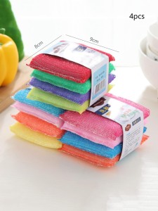 4pcs Random Color Cleaning Sponge