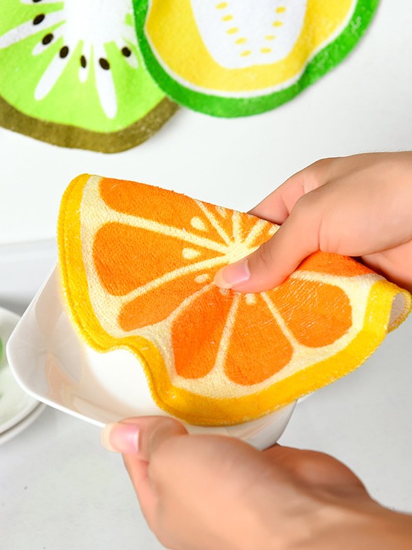 1pc Fruit Shaped Random Cleaning Rag