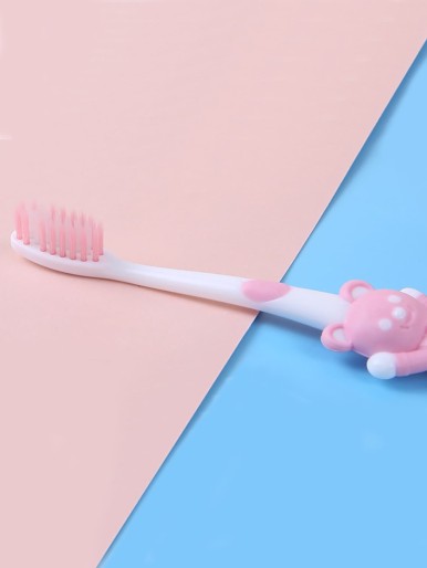 4pcs Kids Cute Bear Toothbrush Set