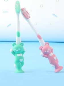 4pcs Kids Cute Bear Toothbrush Set