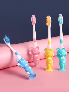 4pcs Kids Cute Bear Toothbrush Set