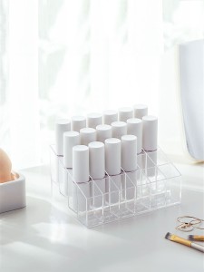 1pc 24 Grid Clear Lipstick Storage Box