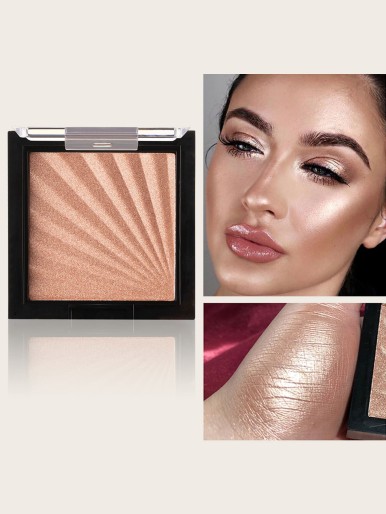 Long-Wearing Metallic Compact Highlighter Copper