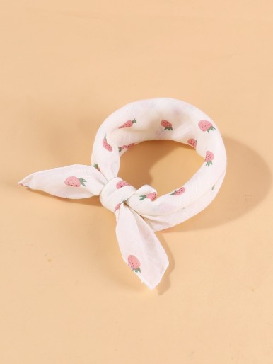 Toddler Girls Fruit Print Scarf