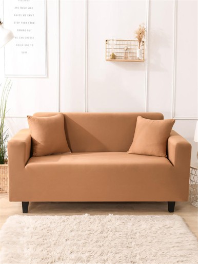 Solid Stretchy Sofa Cover Without Cushion