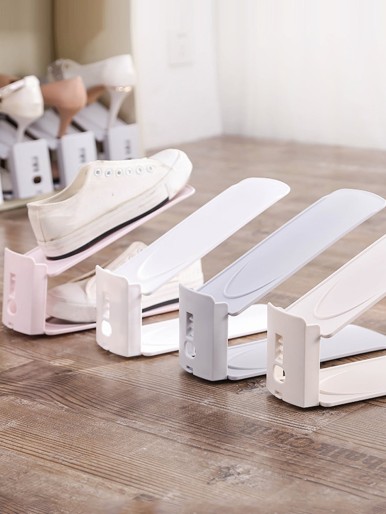 1pc Double Layer Random Shoes Rack