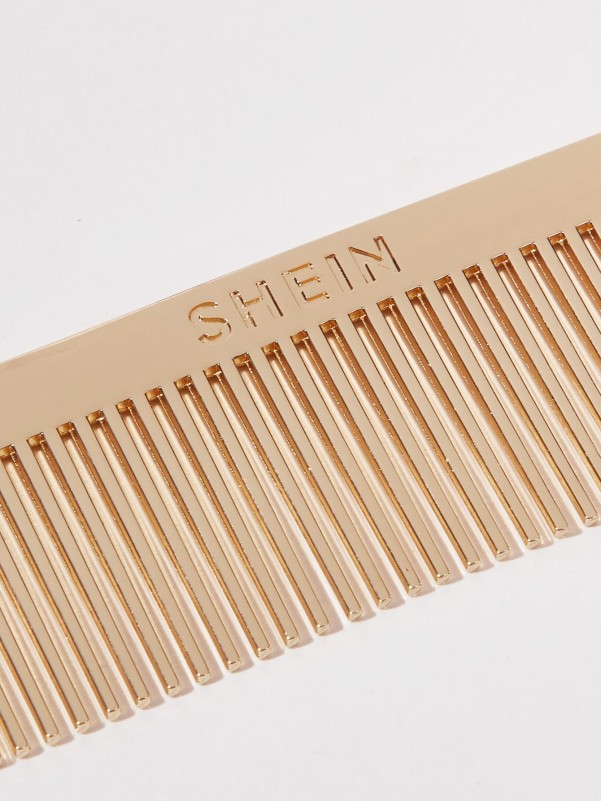 SHEIN Solid Tooth Comb