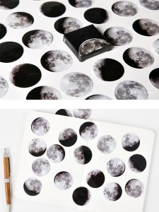 45pcs Moon Pattern Sticker