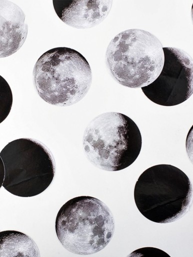 45pcs Moon Pattern Sticker