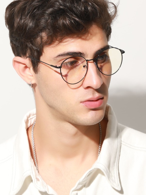 Men Round Frame Glasses