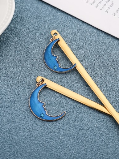 2pcs Ramadan Moon Pendant Spoon