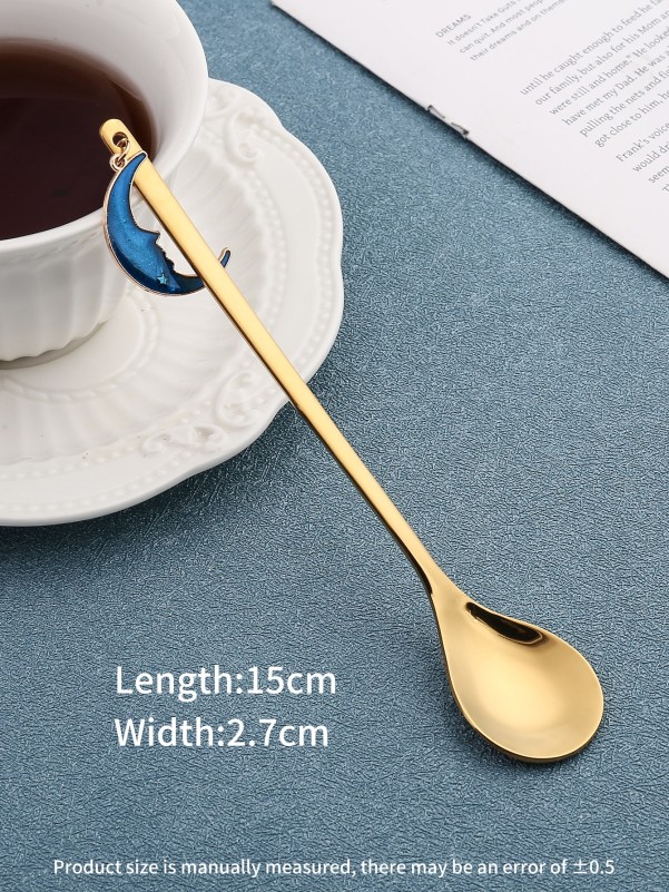 2pcs Ramadan Moon Pendant Spoon