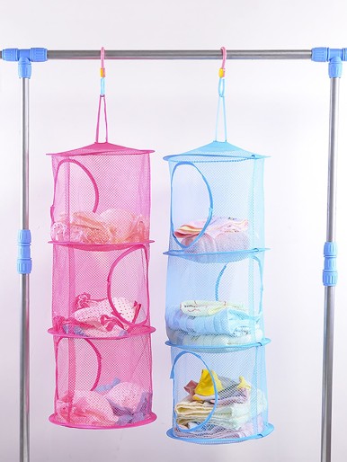 1pc Random Color Hanging Storage Basket