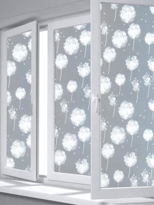 1sheet Dandelion Print Opaque Glass Sticker