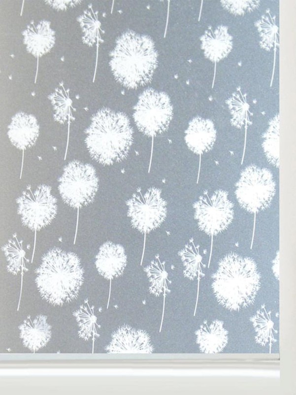 1sheet Dandelion Print Opaque Glass Sticker