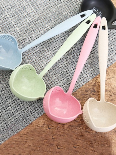 1pc Random Color 2 In 1 Soup Colander