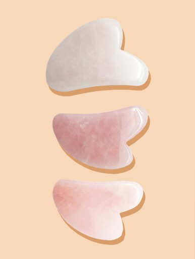 1pc Random Facial Jade Stone Rose Quartz GUASHA Massage Board