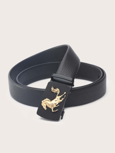 Men PU Buckle Belt