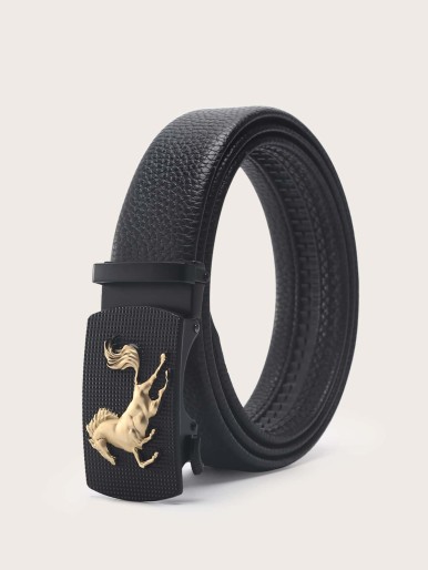 Men PU Buckle Belt