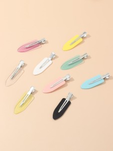 9pcs Solid Hair Clip