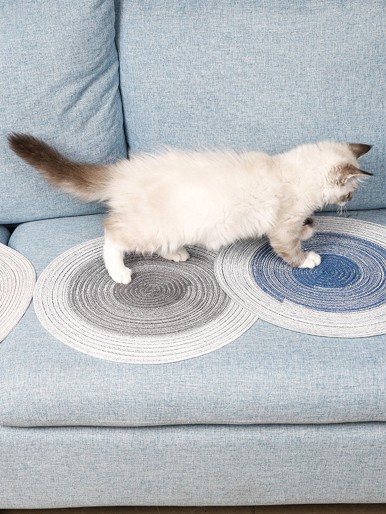 1pc Random Linen Pet Mat