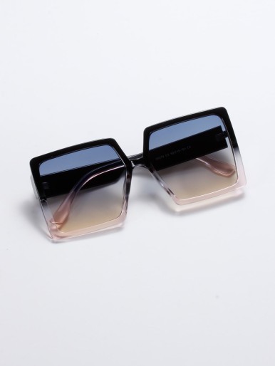 Acrylic Frame Ombre Lens Fashion Glasses