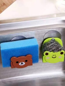 1pc Random Cartoon Sink Sponge Holder