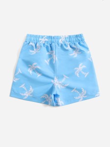 Toddler Boys Coconut Tree Print Swim Shorts