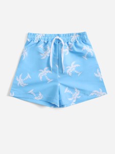 Toddler Boys Coconut Tree Print Swim Shorts