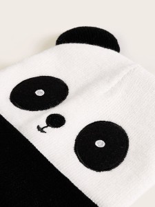 Panda Design Cuffed Beanie