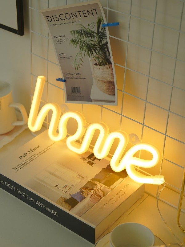 Letter Design Neon Light