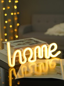 Letter Design Neon Light