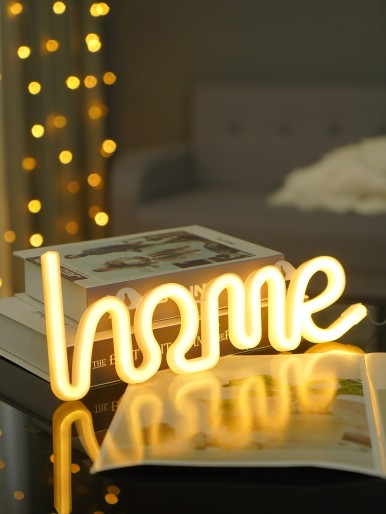 Letter Design Neon Light