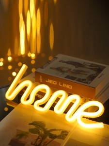 Letter Design Neon Light