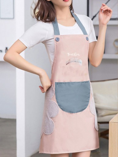 Feather Print Apron