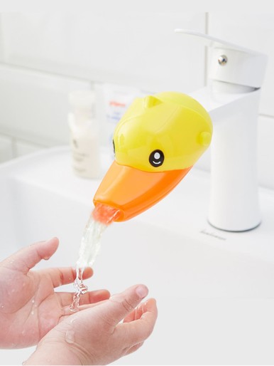 Kids Cartoon Duck Design Faucet Extender